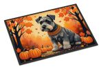 NEW Schnauzer Fall Doormat Front Door Mat Indoor Outdoor Rugs for Entryway, Non Slip Washable Low Pile, 18H X 27W