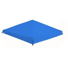 10' x 10' Instant Slant Leg Pop up Canopy Replacement Top Shading Cover, Blue