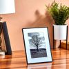 (6 pack) 7x9 Matted to 5x7 Front Loading Tabletop Picture Frame, Black