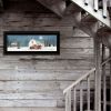 Trendy Decor 4U "Winter on The Farm" Framed Wall Art, Modern Home Decor Framed Print for Living Room