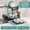3 Tier Dish Racks for Kitchen Counter - Automatic Drainage Large Dish Drying Rack - Rust Proof Dish Drainers for Kitchen Counter