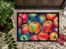 NEW Colorful Apples Doormat Front Door Mat Indoor Outdoor Rugs for Entryway, Non Slip Washable Low Pile, 18H X 27W
