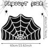 15.7 x 23.6 Inch Halloween Decor Spider Web Bath Mat for Bathroom