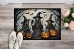 NEW Witches Spooky Halloween Doormat Front Door Mat Indoor Outdoor Rugs for Entryway, Non Slip Washable Low Pile, 18H X 27W