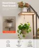 VEVOR Plant Stand Indoor with Grow Lights, 63 in Tall 6-Tiered Lighted Plant Shelf, 2 Pack Metal Corner Plants Holder, 3 Timer & 10 Brightness
