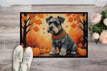 NEW Schnauzer Fall Doormat Front Door Mat Indoor Outdoor Rugs for Entryway, Non Slip Washable Low Pile, 18H X 27W